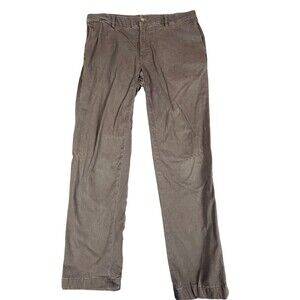 Masons Pants Mens 34x30 Dark Brown Chino Cotton Elastane Straight Stretch